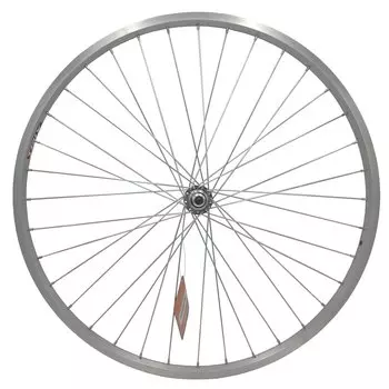 Колесо велосипедное TRIX, переднее, 26", втулка сталь, серебристая, под гайку, YKL-11 (26) silver, 11304