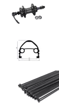 Колесо велосипедное TRIX, заднее, 26", втулка под трещотку, дисковый тормоз, эксцентрик, 26"black, 11755