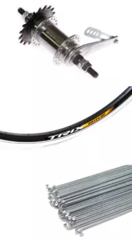 Колесо велосипедное TRIX, заднее, 28-29", втулка сталь, тормозная, 1 скорость, на гайку, YKL-D2 28-29", 11177