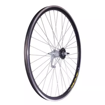 Колесо велосипедное VELOOLIMP, заднее, 24", обод двойной, алюминий, без пистонирования, втулка тормозная, ZVO21338