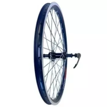 Колесо заднее TRIX 20", обод алюминиевый, двойной, 36H, 406х19,4/25х21,4мм, анодированный, черный. D23-20-black-14627