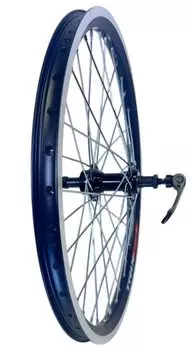 Колесо заднее TRIX 20", обод алюминиевый, двойной, 36H, 406х19,4/25х21,4мм, анодированный, черный. D23-20-black-14627