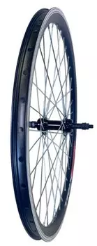 Колесо заднее TRIX 24", обод алюминиевый, двойной, 36H, фрезерованный, 507х19.6/25х29,5мм, черный, D1-24-black-14887