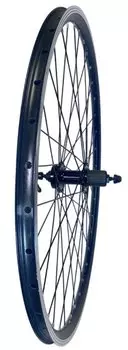 Колесо заднее TRIX 28-29", обод алюминиевый, двойной, 36H, фрезерованный, 622х16,4/22х25мм, черный, D5-28-29-black-14877