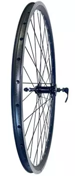 Колесо заднее TRIX 28-29", обод алюминиевый, двойной, 36H, фрезерованный, 622х16,4/22х25мм, черный, D5-28-29-black-14876