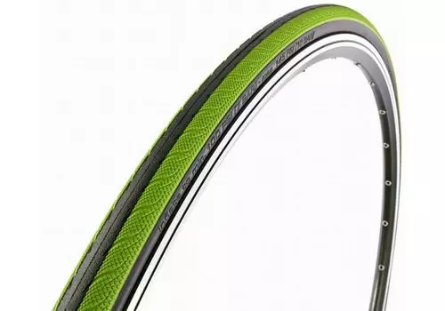 Покрышка для велосипеда VITTORIA 700x23С (23-622) RUBINO III слик 60TPI 305г черно-зеленая 11-706