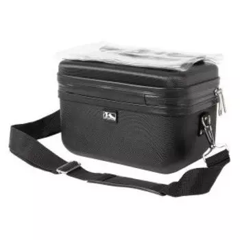 Велосумка на руль M-WAVE UTRECHT TRAVEL, 26x16x19 см, окно для карты, водонепроницаемая, с ремнем, 8 литров, 121920