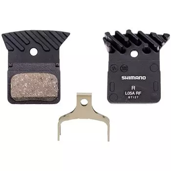 Колодки Shimano, для диск тормоза, L05A, с радиатором, пара, с пружин, с шплинтом, EBPL05ARFA