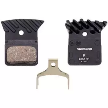 Колодки Shimano, для диск тормоза, L05A, с радиатором, пара, с пружин, с шплинтом, EBPL05ARFA