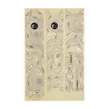 Комплект защитных наклеек Mucky Nutz Frame Skinz Contours, для рамы, 17 штук, Matt, MN0194