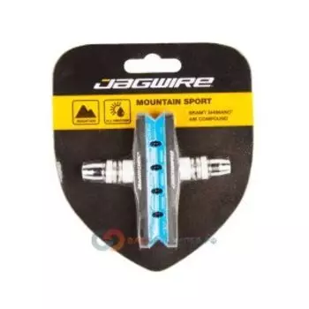 Колодки тормозные JAGWIRE Basics Comp Mountain XC резьбовые, синие, JS908T-B