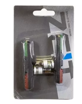 Колодки тормозные ZEIT, для V-br, 72мм, резьбовые, с шайбами и гайками, смещенный центр, зелено-красно-черный, Z-629