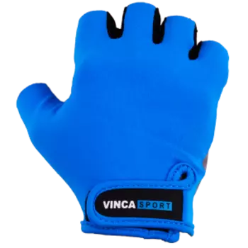 Перчатки велосипедные Vinca Sport, голубые, VG 948