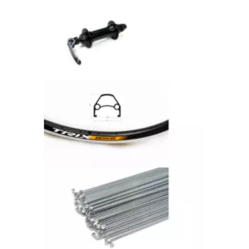 Колесо велосипедное TRIX 24", переднее, D23-24-black-13132