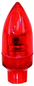 Колпачки для ниппеля 5-519975 "ракета" красный пластик авто/спорт светодиод с батареей