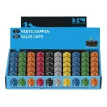 Колпачки для ниппеля M-WAVE авто алюминевые анодированные цвета в ассорт. 5-519885