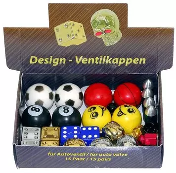 Колпачки для ниппеля M-Wave, авто, алюминий/пластик, в ассортименте, 5-519970