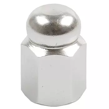 Колпачки для ниппеля M-Wave, авто, алюминий/пластик, 1шт , серебрянная гиря, 5-519970