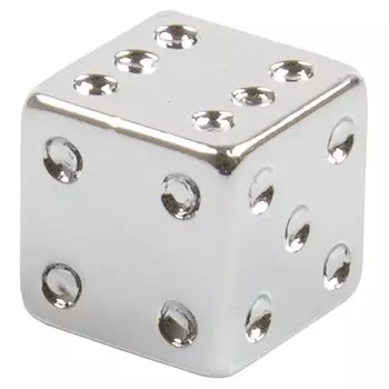 Колпачки для ниппеля M-Wave, авто, алюминий/пластик, 1шт , серебрянный кубик, 5-519970