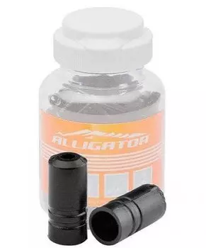 Колпачoк ALLIGATOR LY-HPP01#B150, наконечник рубашки переключения, 4х5.6х12.2 мм, пластик, 150 штук, черный, 6-200460