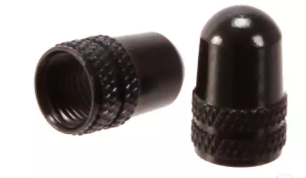 Колпачок на ниппель, алюминий, черный, 10 штук, CAP 01 black