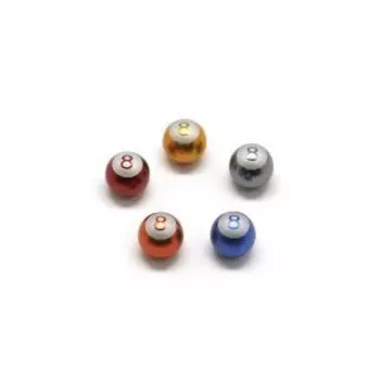 Колпачок на ниппель TBS A/V "бильярдный шар", алюминиевый, AVC11