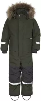 Комбинезон детский Didriksons BJORNEN KIDS COVERALL, тёмно-зелёный, 503834 (Размер: 100 )