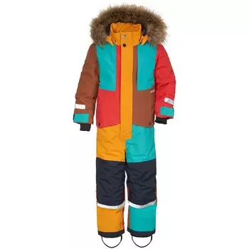 Комбинезон детский Didriksons BJORNEN MULTI KIDS COVERALL 914, арлекино, 503916 (Размер: 90)