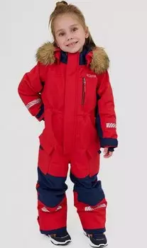 Комбинезон детский NORPPA SINARA KIDS COVERALL, красный, 100230 (Рост: 110)