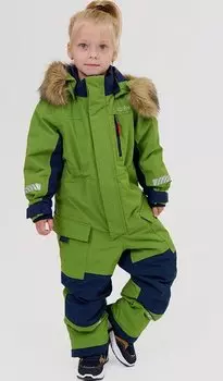 Комбинезон детский NORPPA SINARA KIDS COVERALL, лайм, 100230 (Рост: 100)