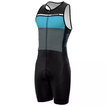 Комбинезон для триатлона Biemme TRI MAN, черный/голубой, R90P2016M (Размер: L, Цвет: Черный/голубой)