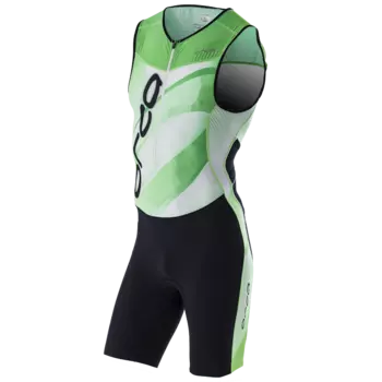 Комбинезон для триатлона Orca 226 Kompress Printed Race suit, белый/зеленый, 2016, M, FVD2