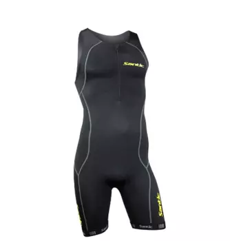 Комбинезон Santic, короткий рукав, размер XL, черный, MC03004XL