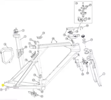 Комплект болтов оси заднего колеса BMC TM01 #1, 300837