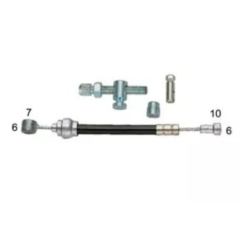 Комплект для барабанного вело тормоза UNION, стальной трос 2250 мм, универсального типа, CW-434