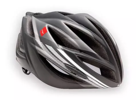 Велошлем MET Forte, серо-белый