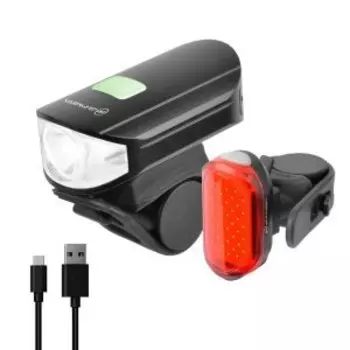 Комплект фонарей Briviga USB bike light set EBL-3358+EBL-3356