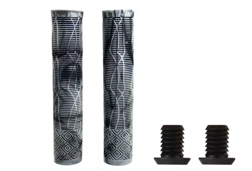 Грипсы велосипедные BMX Extreeme, 160 мм, с барендами, черный/серый, HL-6132