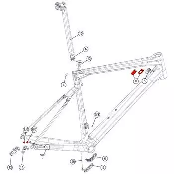 Комплект из крышек и заглушек для рам Di2 kit BMC №8, 301102