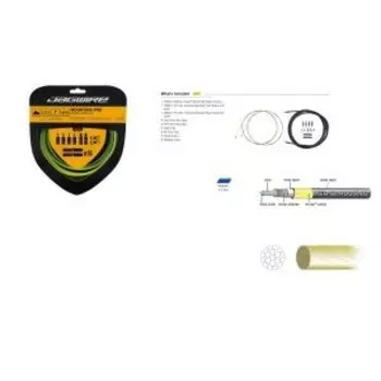 Комплект тормозных тросов JAGWIRE Mountain Pro Brake Kit с рубашкой, заглушками, синий, PCK405