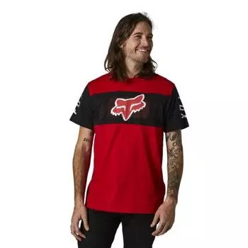 Футболка Fox Mirer SS Crew Tee, красно-черный 2021