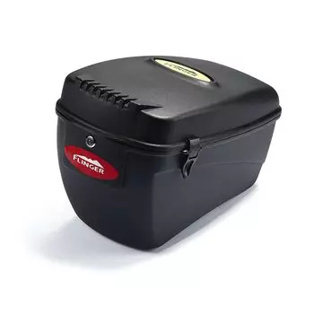 Бокс FLINGER SW-906, на багажник велосипеда, с замком, 2 ключа, чёрный