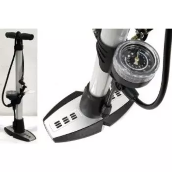 Насос велосипедный JOY KIE напольный, манометр,Т-ручка, высокого давления, авто/вело переходник, ZF-0804A