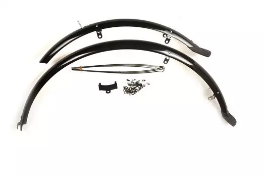Комплект крыльев STELS 26", удлиненные, сталь, черный, HN 26 black