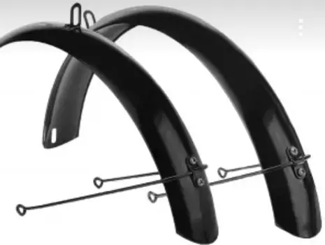 Комплект крыльев STELS 28", удлиненные, сталь, черный, HN 28 black
