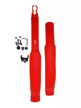 Комплект крыльев удлиненных, 24"-26", материал пластик, с европодвесом, красный, HN 06-1 red