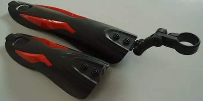 Комплект крыльев Vinca Sport 20"-26", материал пластик, черный с красными вставками, HN 10-1 red