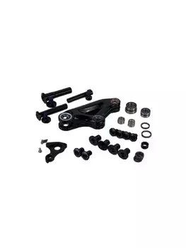 Педали велосипедные HORST H18DC алюминий, широкие, ось Cr-Mo, 90*100*19мм, черно-белые, 00-170875