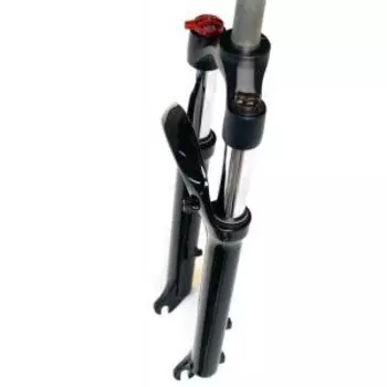 Вилка велосипедная EASING ES 456MLO, 26"*1.1\8", ход 100мм, локаут механический, алюминий, черный, ES 456MLO 26"