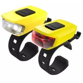 Комплект освещения KELLY'S KLS VEGA USB, 2 диода. 3 режима, жёлтый, 74116